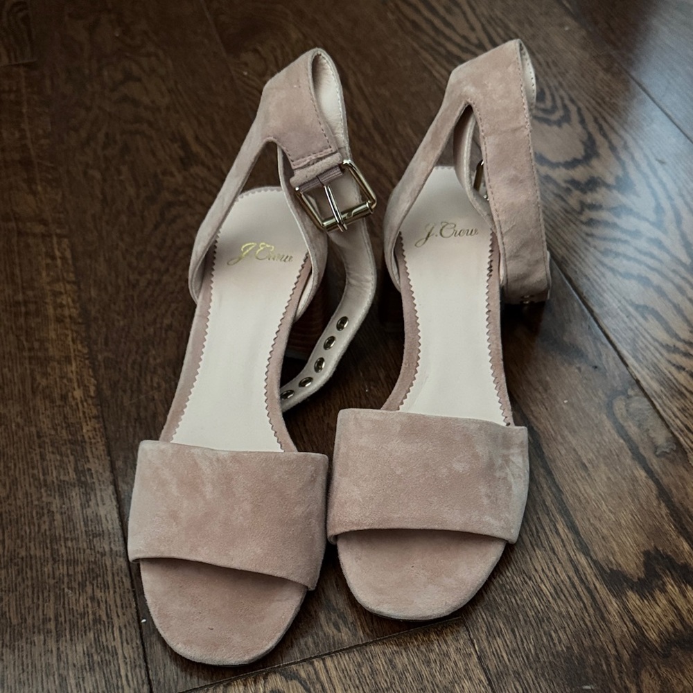 J. Crew Women's Beige Suede Sandals